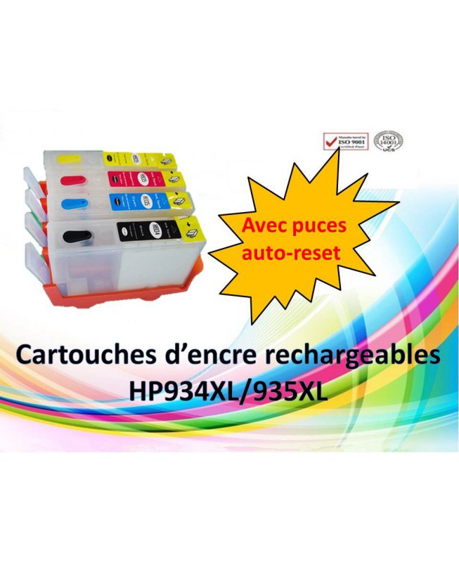 Pack 4 cartouches compatibles HP 934XL/935XL Pack de 4 cartouches compatible