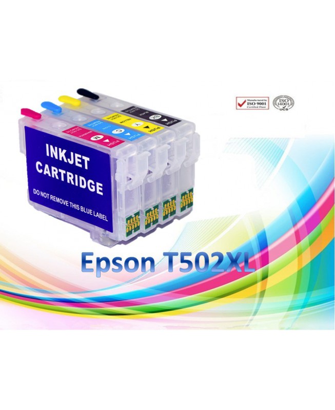 cartouches rechargeables Epson T502xl , cartouches epson T502XL