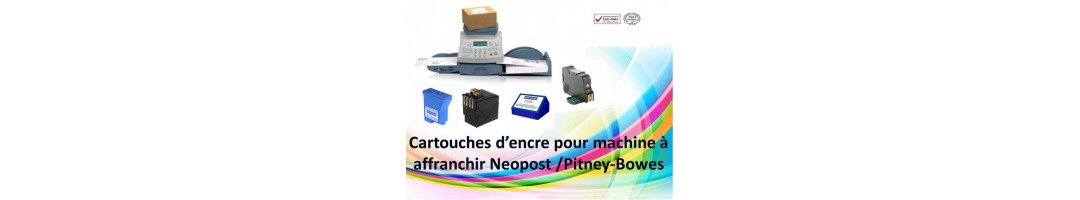 cartouche d'encre machine à affranchir,cartouches Neopost,pitney bowes