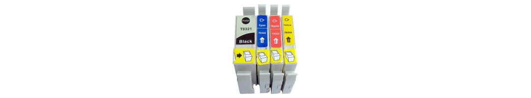 Cartouches d'encre compatible Epson T0321 à T0324