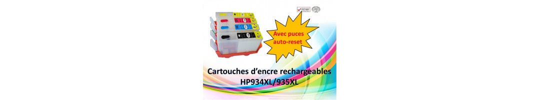 cartouche encre rechargeables HP934XL,cartouche rechargeables HP pro6230 